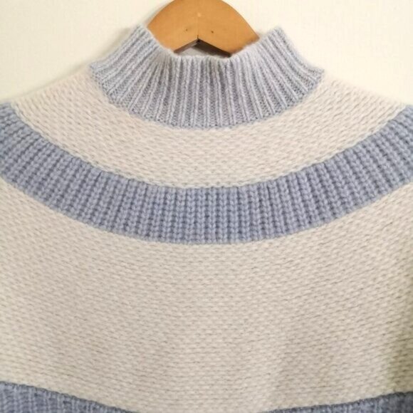 Like New Haven Well Within Cashmere Colorblock Yoke Sweater Chunky Knit Size L - Picture 4 of 9